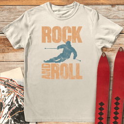 Rock And Roll T Shirt Gift For Skier
