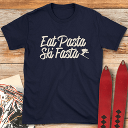 Eat Pasta Ski Fasta T Shirt Gift For Skier