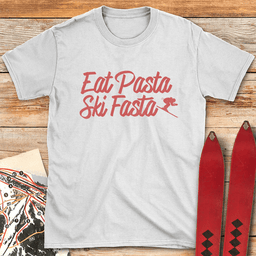 Eat Pasta Ski Fasta T Shirt Gift For Skier