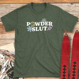 Powder Slut T Shirt Gift For Skier