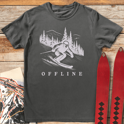 Offline T Shirt Gift For Skier