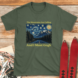 I Must Gogh T Shirt Gift For Skier