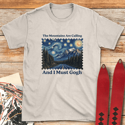 I Must Gogh T Shirt Gift For Skier