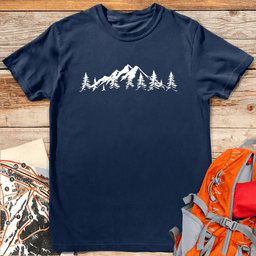 Mountain Horizon T Shirt Gift For Skier
