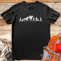 Mountain Horizon T Shirt Gift For Skier