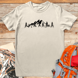 Mountain Horizon T Shirt Gift For Skier