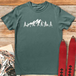 Mountain Horizon T Shirt Gift For Skier