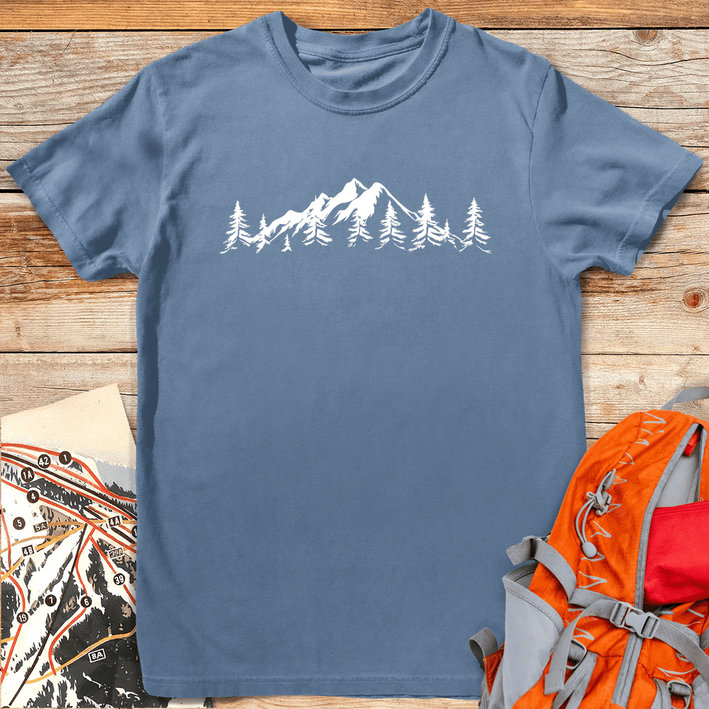 Mountain Horizon T Shirt Gift For Skier