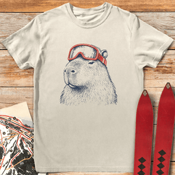 Capy Shredder T Shirt Gift For Skier