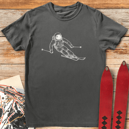 Galactic Skier T Shirt Gift For Skier