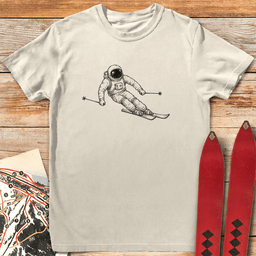 Galactic Skier T Shirt Gift For Skier