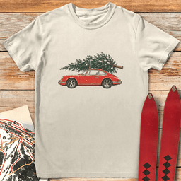 Fast Way Christmas Tree T Shirt Gift For Skier
