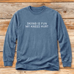 My Knees Hurt T Shirt Gift For Skier