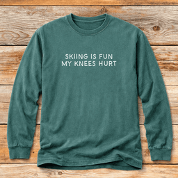 My Knees Hurt T Shirt Gift For Skier
