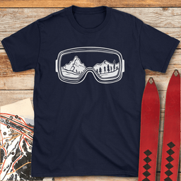 Gogglescape T Shirt Gift For Skier