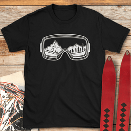 Gogglescape T Shirt Gift For Skier