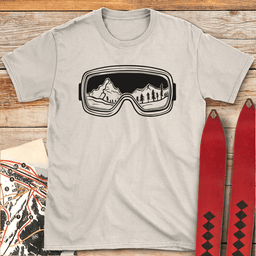 Gogglescape T Shirt Gift For Skier