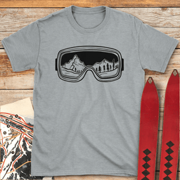 Gogglescape T Shirt Gift For Skier