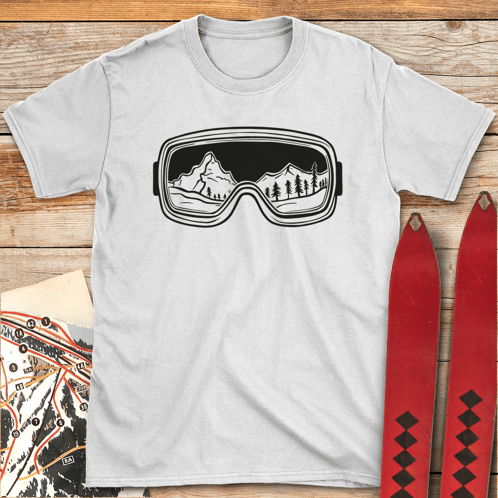 Gogglescape T Shirt Gift For Skier