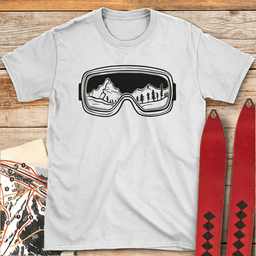Gogglescape T Shirt Gift For Skier