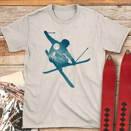 Mute Landscape T Shirt Gift For Skier