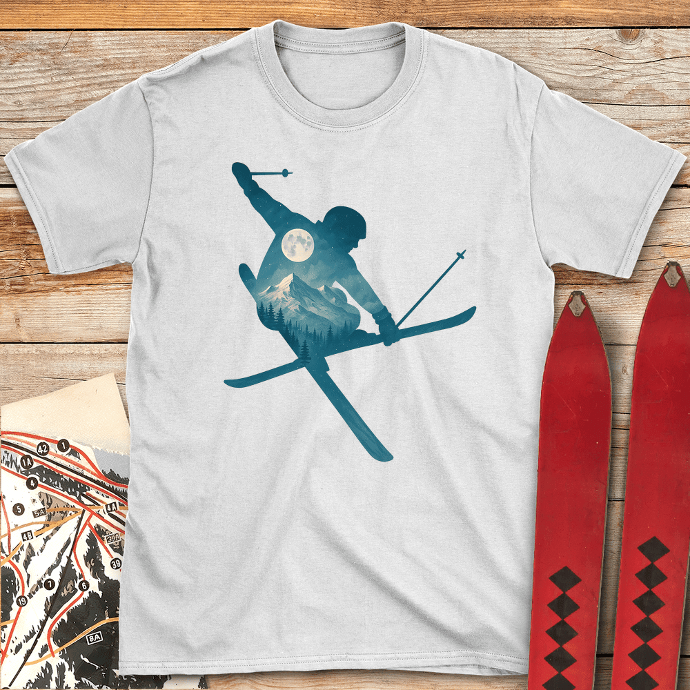 Mute Landscape T Shirt Gift For Skier