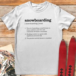 Definition Of Snowboarding T Shirt Gift For Snowboarder
