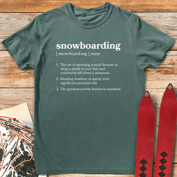 Definition Of Snowboarding T Shirt Gift For Snowboarder