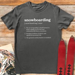 Definition Of Snowboarding T Shirt Gift For Snowboarder