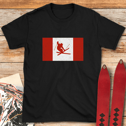 Canada Skis T Shirt Gift For Skier