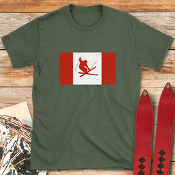 Canada Skis T Shirt Gift For Skier