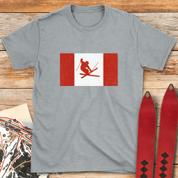 Canada Skis T Shirt Gift For Skier