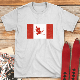 Canada Skis T Shirt Gift For Skier