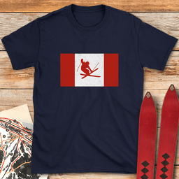 Canada Skis T Shirt Gift For Skier