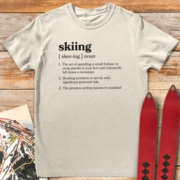 Definition Of Skiing T Shirt Gift For Skier