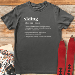 Definition Of Skiing T Shirt Gift For Skier