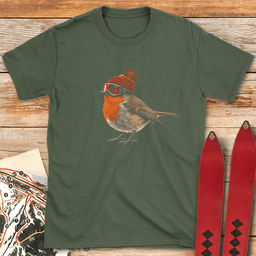 Little Bird Shred T Shirt Gift For Skier