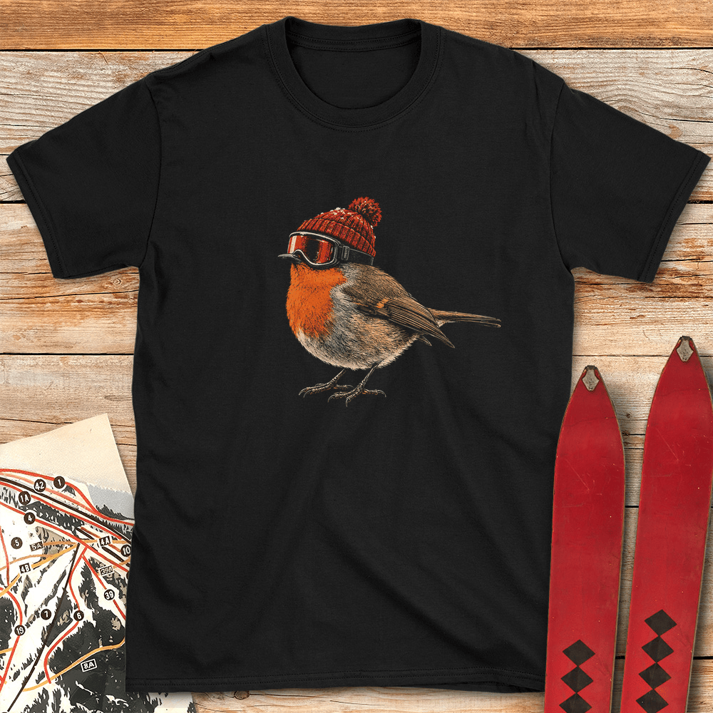 Little Bird Shred T Shirt Gift For Skier