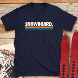 Calssic Snowboard Line T Shirt Gift For Snowboarder