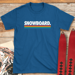Calssic Snowboard Line T Shirt Gift For Snowboarder