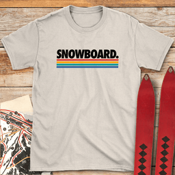 Calssic Snowboard Line T Shirt Gift For Snowboarder