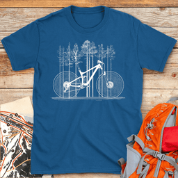 Forest Frame T Shirt Gift For Skier