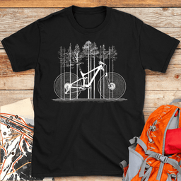 Forest Frame T Shirt Gift For Skier
