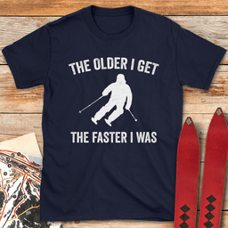 Old Ski Memories T Shirt Gift For Skier