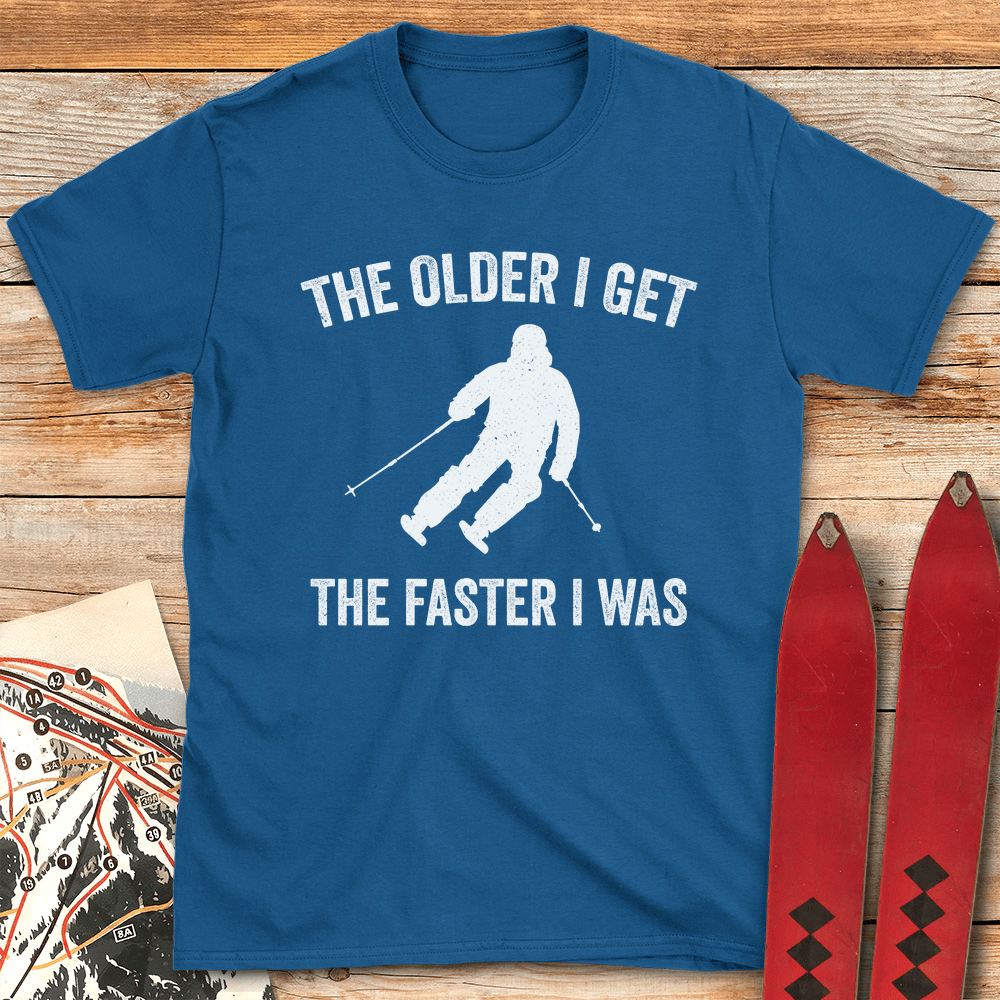 Old Ski Memories T Shirt Gift For Skier