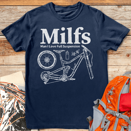 Full Suspension T Shirt Gift For Skier