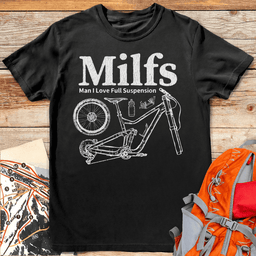 Full Suspension T Shirt Gift For Skier