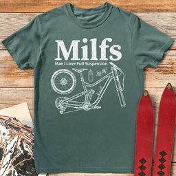 Full Suspension T Shirt Gift For Skier
