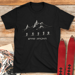 Group Project T Shirt Gift For Skier