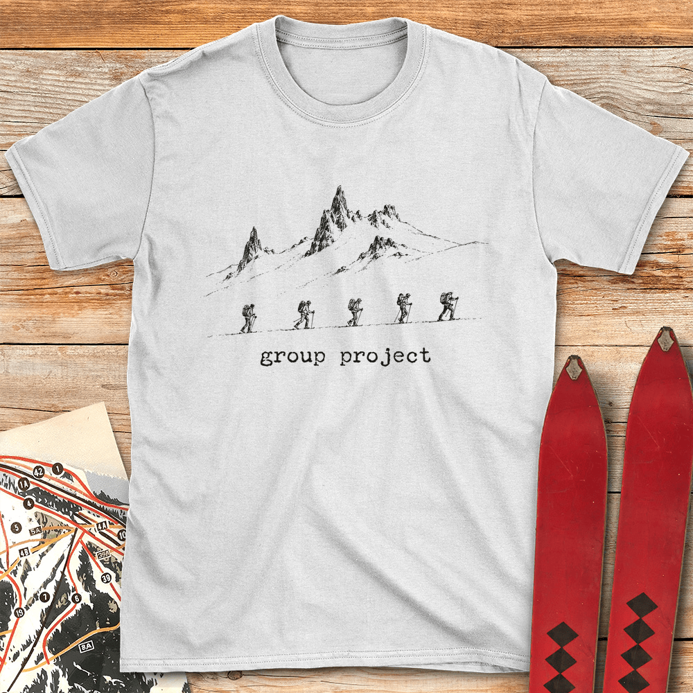 Group Project T Shirt Gift For Skier